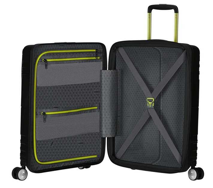 מזוודה קשיחה קטנה עם מקום למחשב American Tourister Hello Cabin Coated 2
