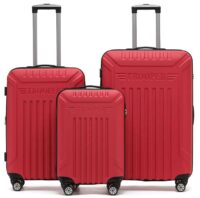 סט מזוודות קשיחות Trooper Missouri Set red