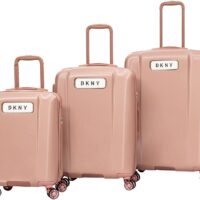 סט 3 מזוודות קשיחות פרימיום מבית מותג העל DKNY Six Four One 4