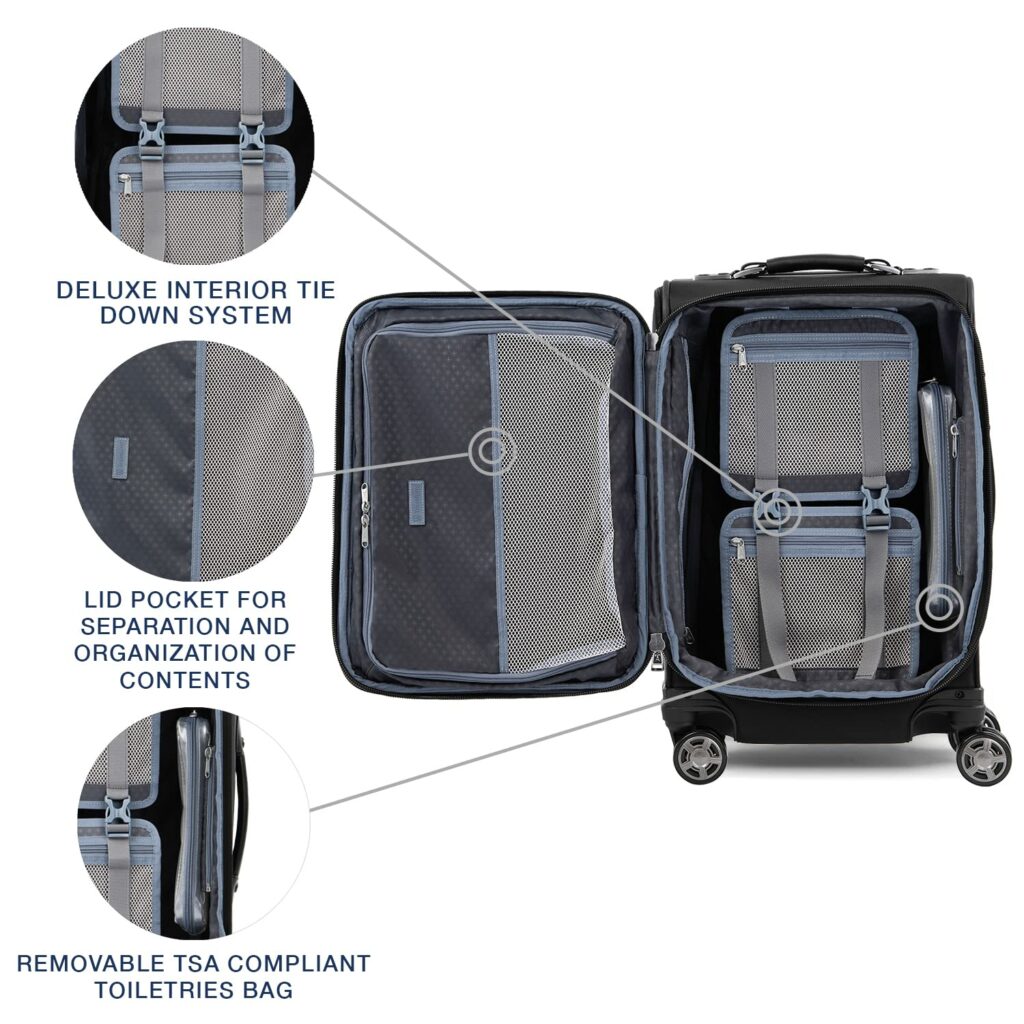 מזוודת טרולי פרימיום לעסקים Travelpro Platinum Elite Carry-On Spinner 11