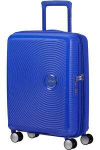 מזוודה קשיחה קטנה אמריקן טוריסטר American Tourister Soundbox 55 Cobalt Blue