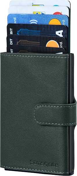ארנק עור כרטיסים נשלפים סמסונייט Samsonite Alu-Fit 2