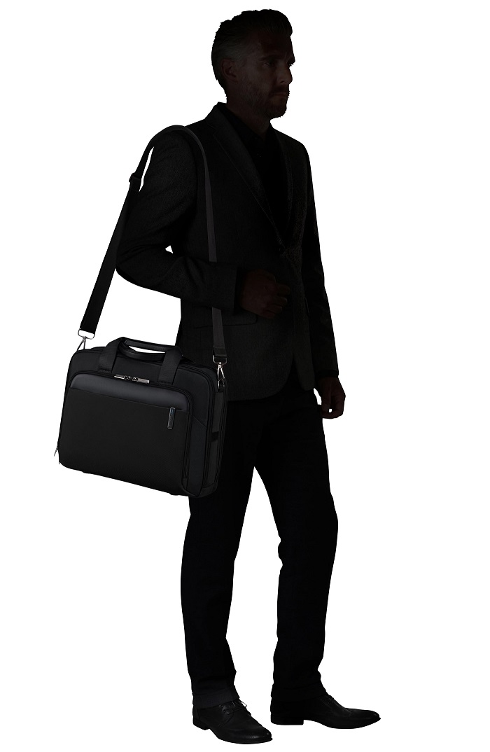 תיק צד למחשב נייד סמסוניט 15.6″ Samsonite Evosight Black 2