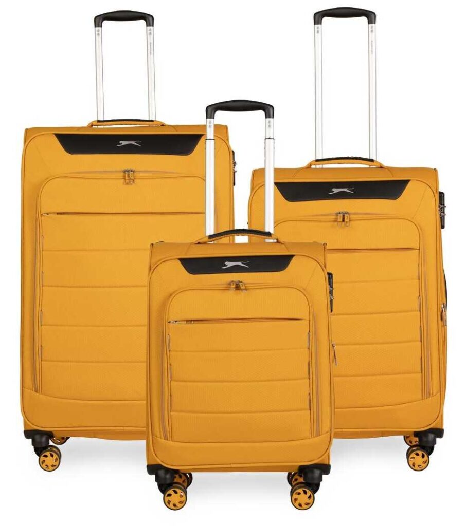 סט מזוודות שלזינגר Slazenger c lite yellow