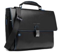Piquadro Leather briefcase black 1
