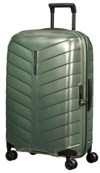מזוודה בינונית קלה וחזקה במיוחד סמסונייט Samsonite Attrix 69cm ירוק 1