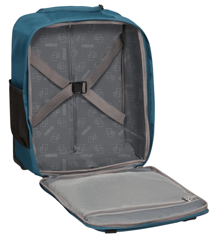 תיק גב + גלגלים לנסיעות לואו קוסט 40X30X20 סמ American Tourister Take2Cabin 14 תיק גב + גלגלים לנסיעות לואו קוסט 40X30X20 סמ American Tourister Take2Cabin 14