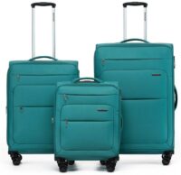 Trooper London set green סט שלישיית מזוודות