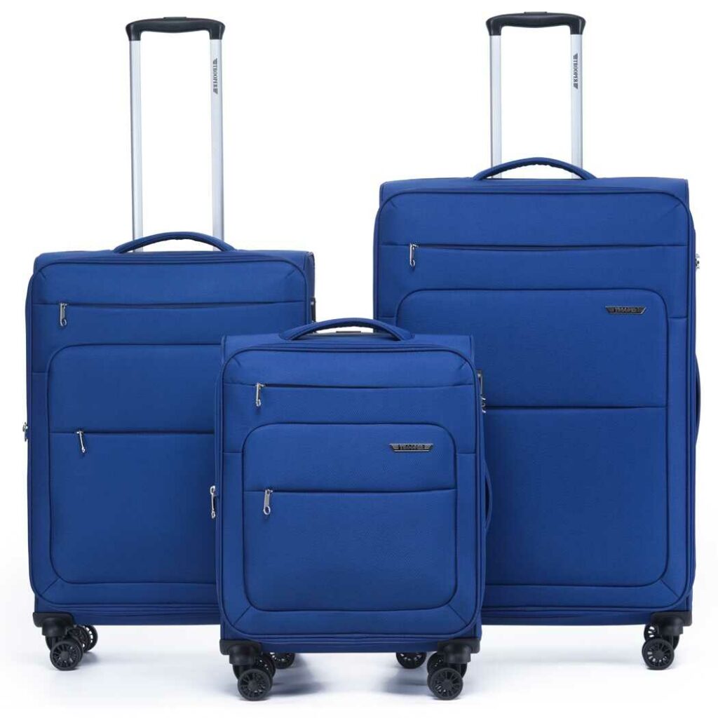 Trooper London set royal blue סט שלישיית מזוודות