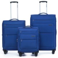 Trooper London set royal blue סט שלישיית מזוודות