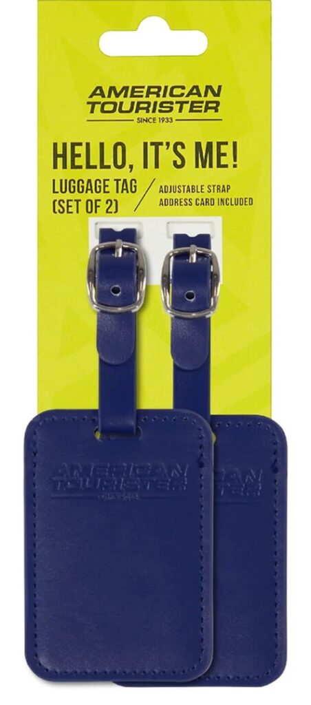 זוג תגי שם למזוודה American Tourister 1